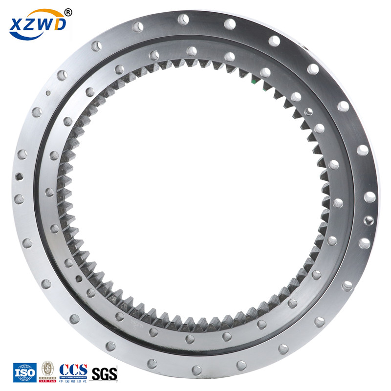 Internal gear single row ball slewing ring bearing for excavator from